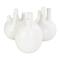 CosmoLiving by Cosmopolitan White Ceramic Round Bud Vase Set with Multiple Openings